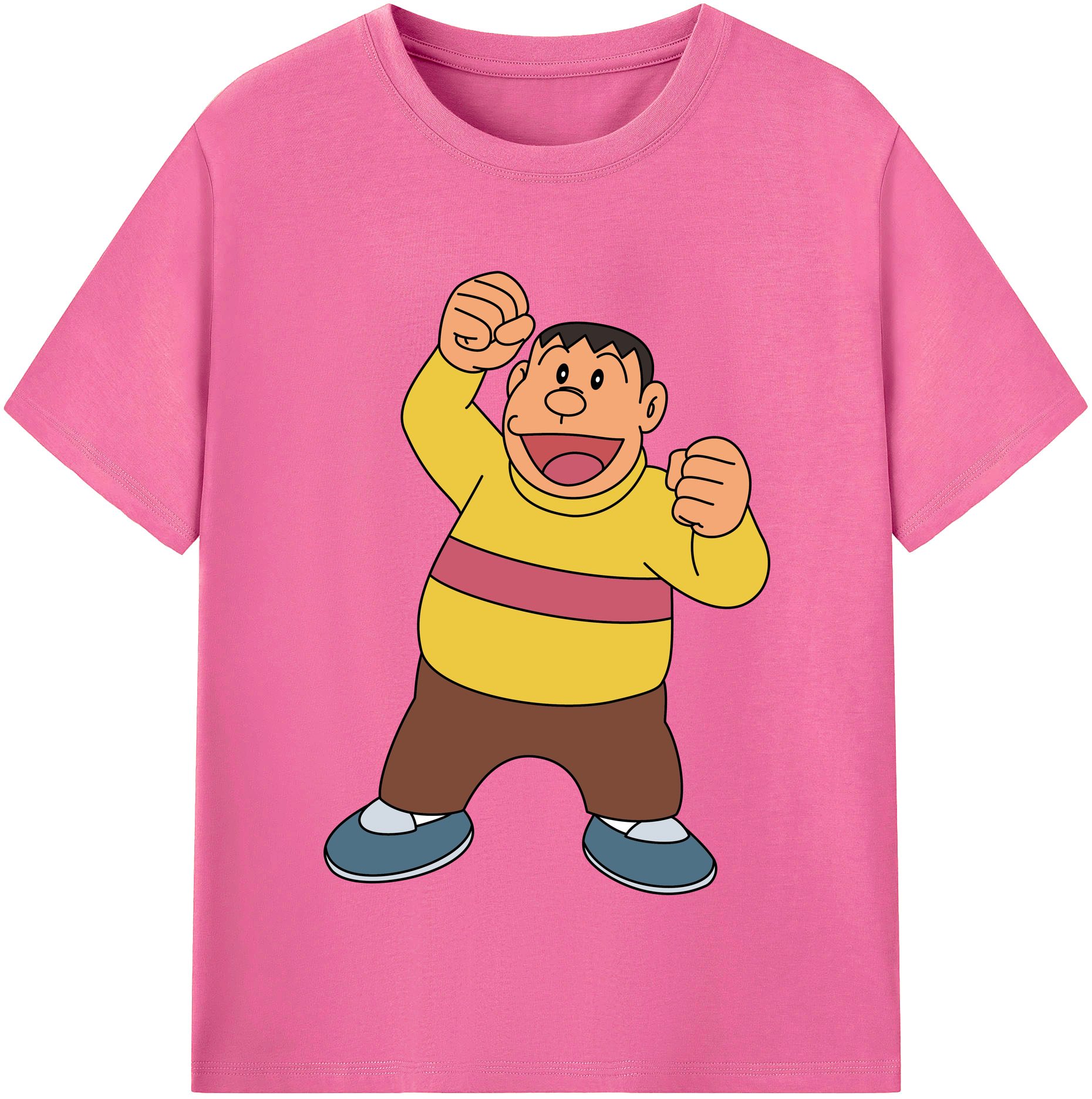 （画像用） ドラえもん 剛田武 Doraemon Gouta Takeshi レディースカジュアルプリントTシャツ（綿100％）